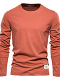 Men's Round Neck Long Sleeve T-Shirt - Trendsi - Flyclothing LLC