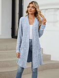 Open Front Long Sleeve Cardigan - Trendsi - Flyclothing LLC
