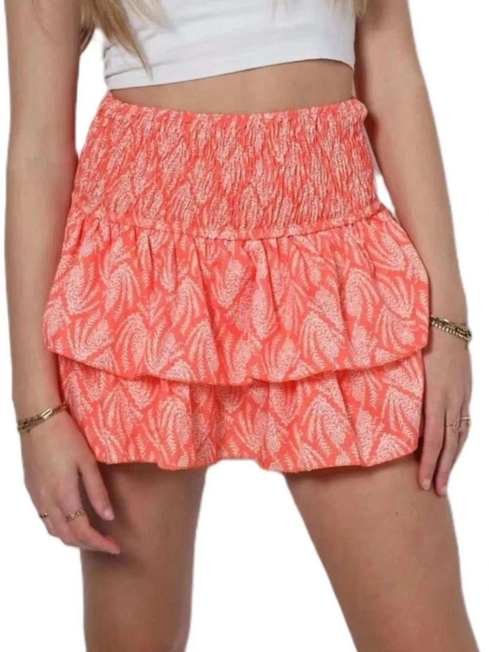 Layered Mini Skirt - Trendsi - Flyclothing LLC