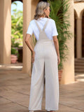 Tied Wide Leg Overalls with Pockets - Trendsi - Flyclothing LLC