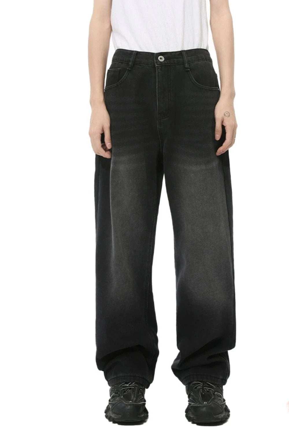 Men's Baggy Jeans with Pockets - Trendsi - Flyclothing LLC