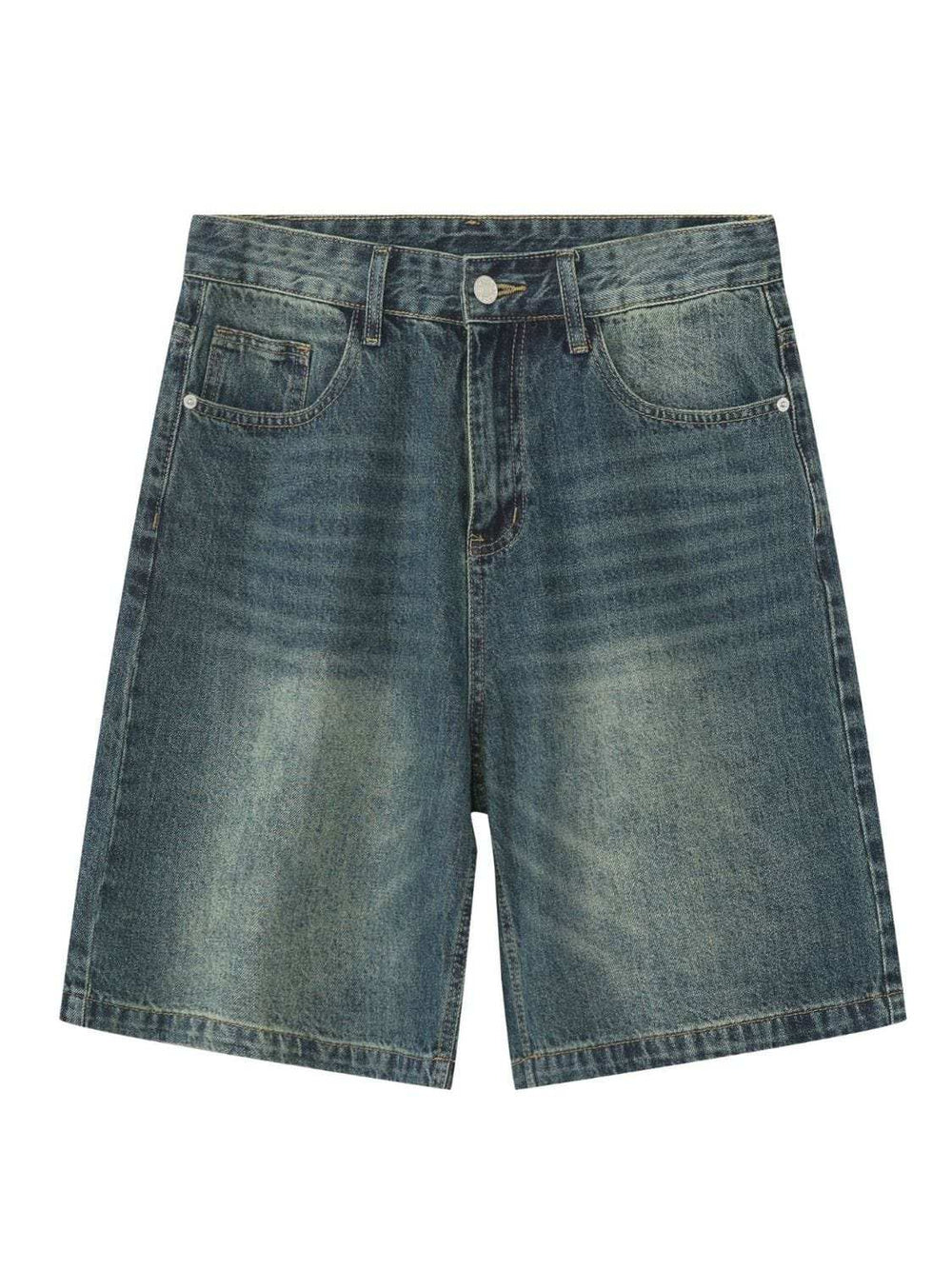 Men's Washed Denim Shorts with Pockets - Trendsi - Flyclothing LLC