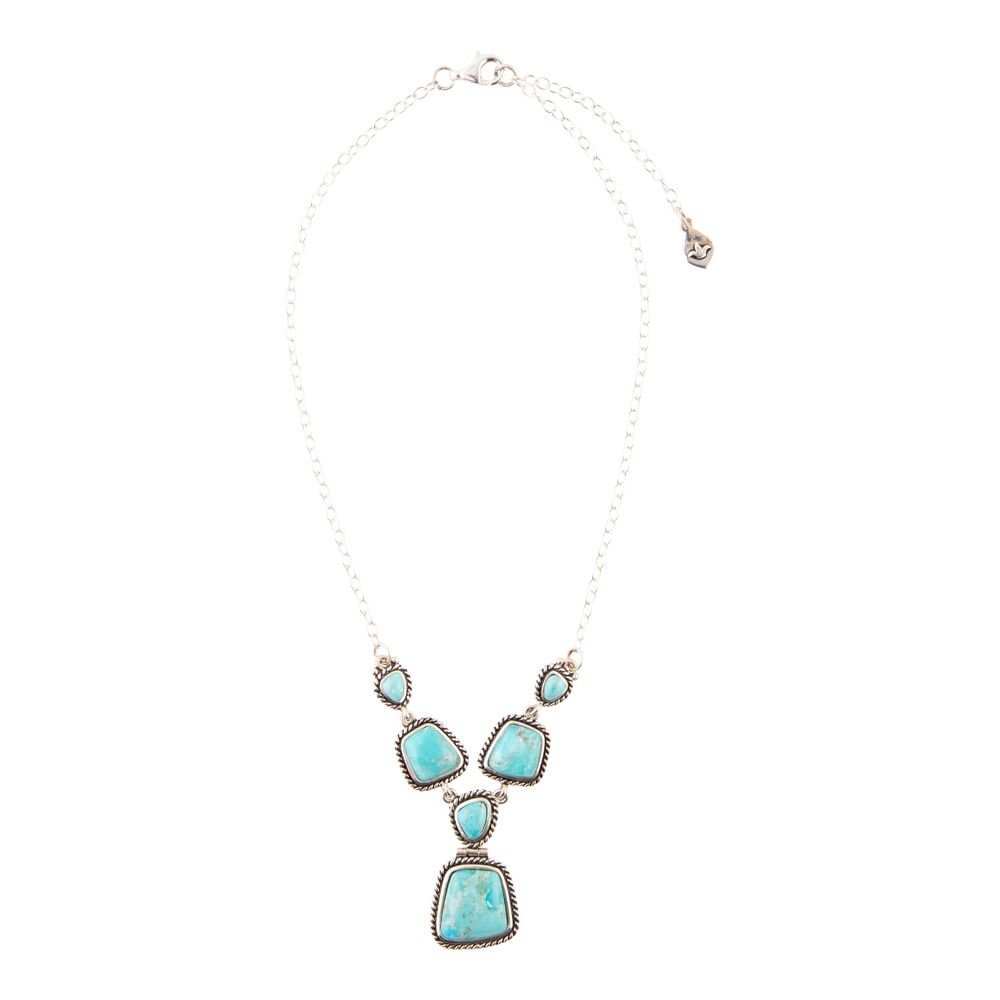 Earth and Sky Blue Turquoise Sterling Silver Necklace - Barse Jewelry - Flyclothing LLC