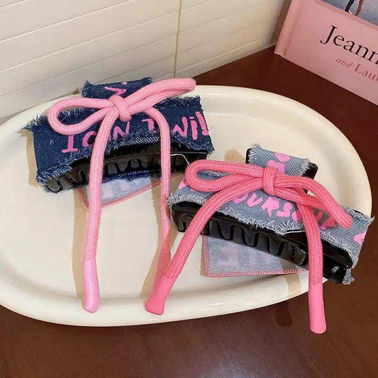 Acrylic Braided Rope Hair Claw Clip - Trendsi - Flyclothing LLC