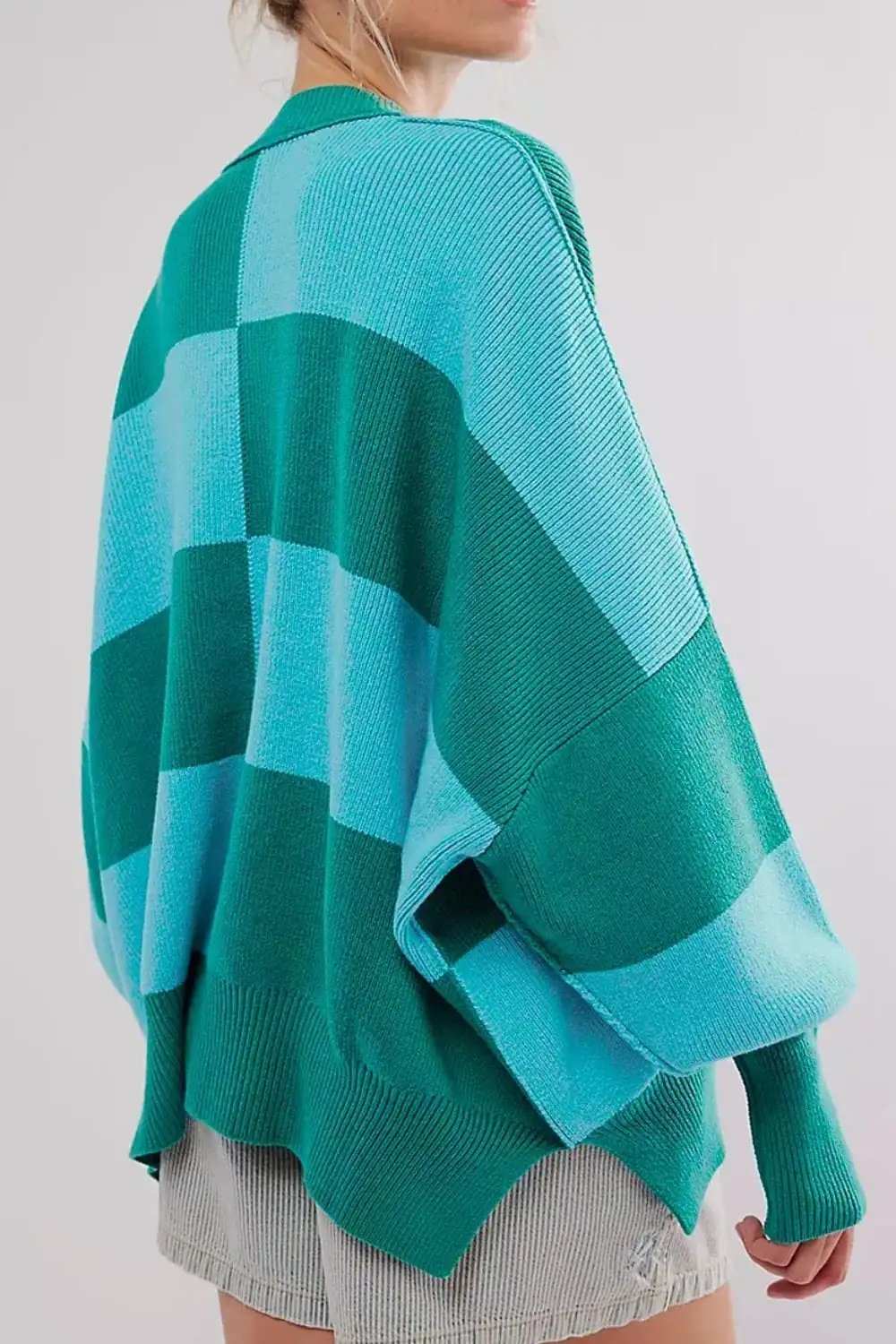 Color Block Round Neck Long Sleeve Sweater - Trendsi - Flyclothing LLC