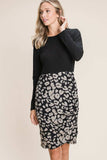 BOMBOM Leopard Color Block Knit Dress - Trendsi - Flyclothing LLC