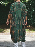 Men's Plus Size Printed Open Front Cover-Up - Trendsi - Flyclothing LLC