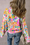 Printed Round Neck Long Sleeve Sweatshirt - Trendsi - Flyclothing LLC