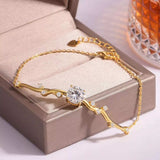 2 Carat Moissanite 925 Sterling Silver Bracelet - Trendsi - Flyclothing LLC