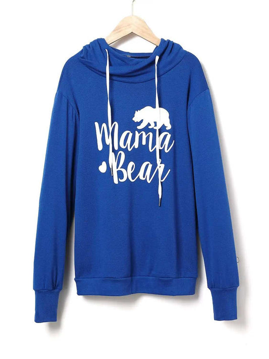 Drawstring Letter Graphic Long Sleeve Hoodie - Trendsi - Flyclothing LLC