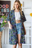Heimish Full Size Half Sleeve Floral Open Cardigan Plus Size - Trendsi - Flyclothing LLC