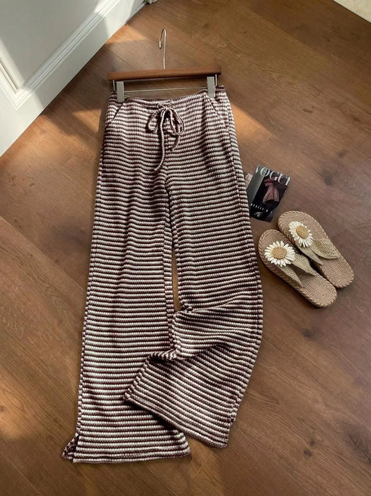 Drawstring Wide Leg Pants - Trendsi - Flyclothing LLC