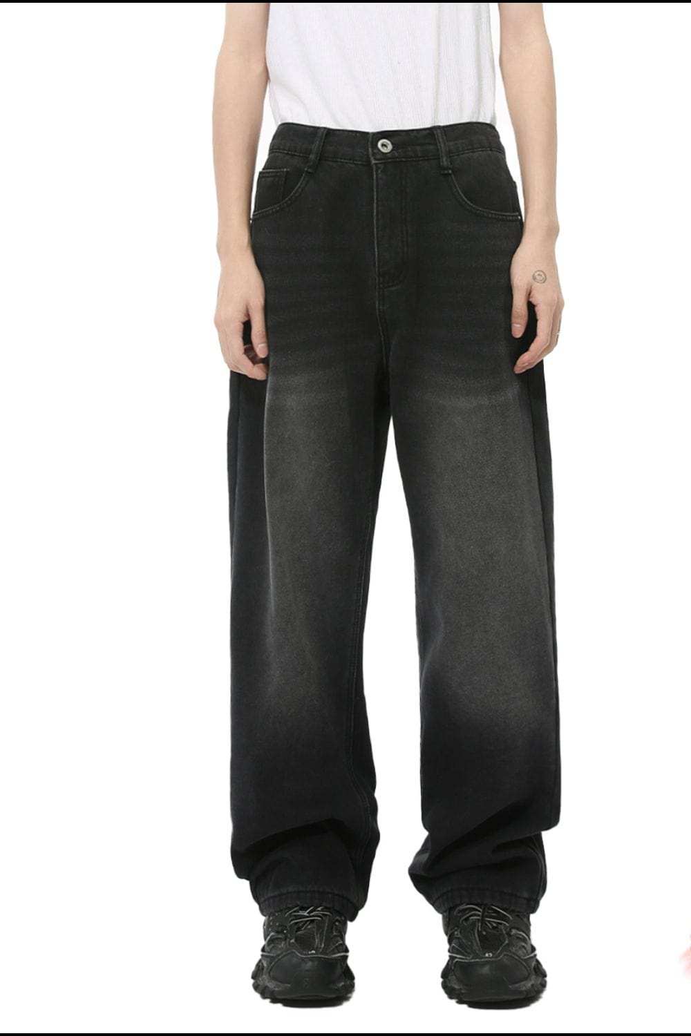 Men's Baggy Jeans with Pockets - Trendsi - Flyclothing LLC