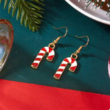 Christmas Candy Cane Earrings - Trendsi - Flyclothing LLC