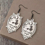 Witch Wooden Dangle Earrings - Trendsi - Flyclothing LLC