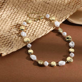 Alloy Pearl Chain Necklace - Trendsi - Flyclothing LLC