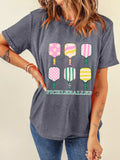 PICKLEBALLER Playful Bats Printed Casual T Shirt - Trendsi - Flyclothing LLC