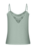 Eyelet Lace Detail V-Neck Cami - Trendsi - Flyclothing LLC