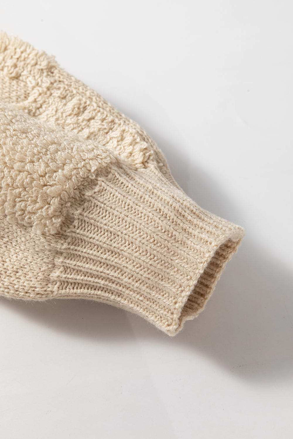 Checkered Round Neck Dropped Shoulder Sweater - Trendsi - Flyclothing LLC