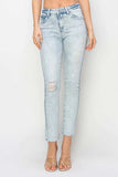 Risen Full Size High Rise Distressed Skinny Jeans - Trendsi - Flyclothing LLC