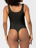 Scoop Neck Wide Strap Shaping Bodysuit - Trendsi - Flyclothing LLC