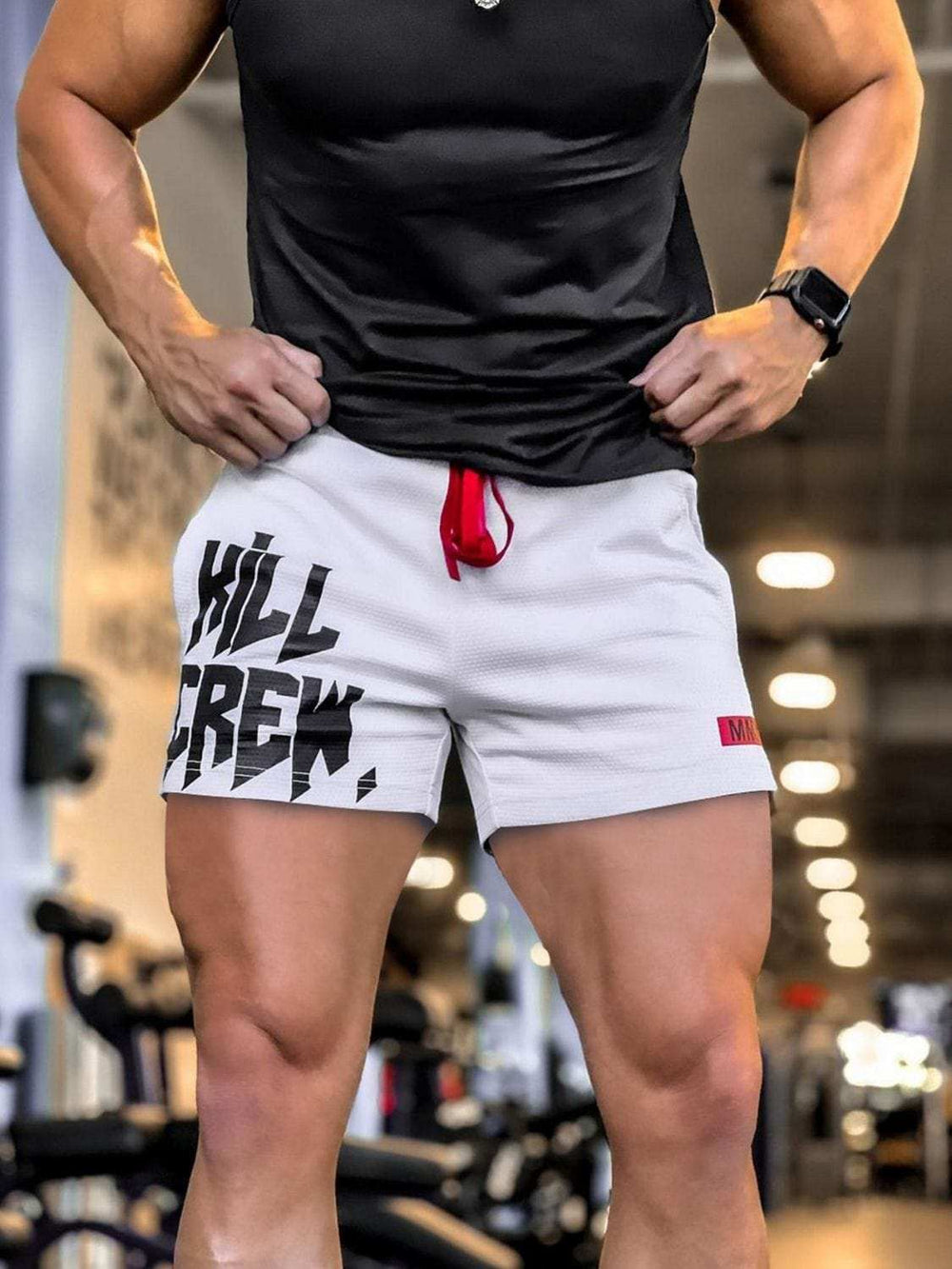 Men's Plus Size Drawstring Active Shorts - Trendsi - Flyclothing LLC