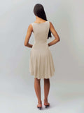 High-Low Round Neck Sleeveless Dress - Trendsi - Flyclothing LLC