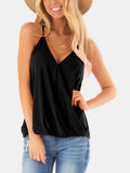 Full Size Surplice Spaghetti Strap Top - Trendsi - Flyclothing LLC