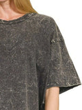 Zenana Acid Crinkle-Washed Oversized T-Shirt - Trendsi - Flyclothing LLC