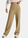 High Waist Wide Leg Pants - Trendsi - Flyclothing LLC