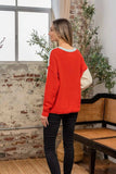 Sew In Love Full Size Color Block Drop Shoulder Sweater - Trendsi - Flyclothing LLC