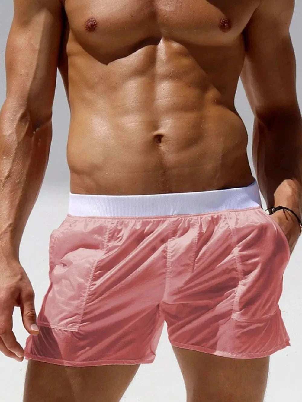 Men's Elastic Waist Shorts - Trendsi - Flyclothing LLC