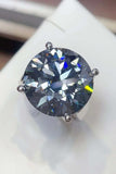 20 Carat Moissanite 925 Sterling Silver Ring - Trendsi - Flyclothing LLC