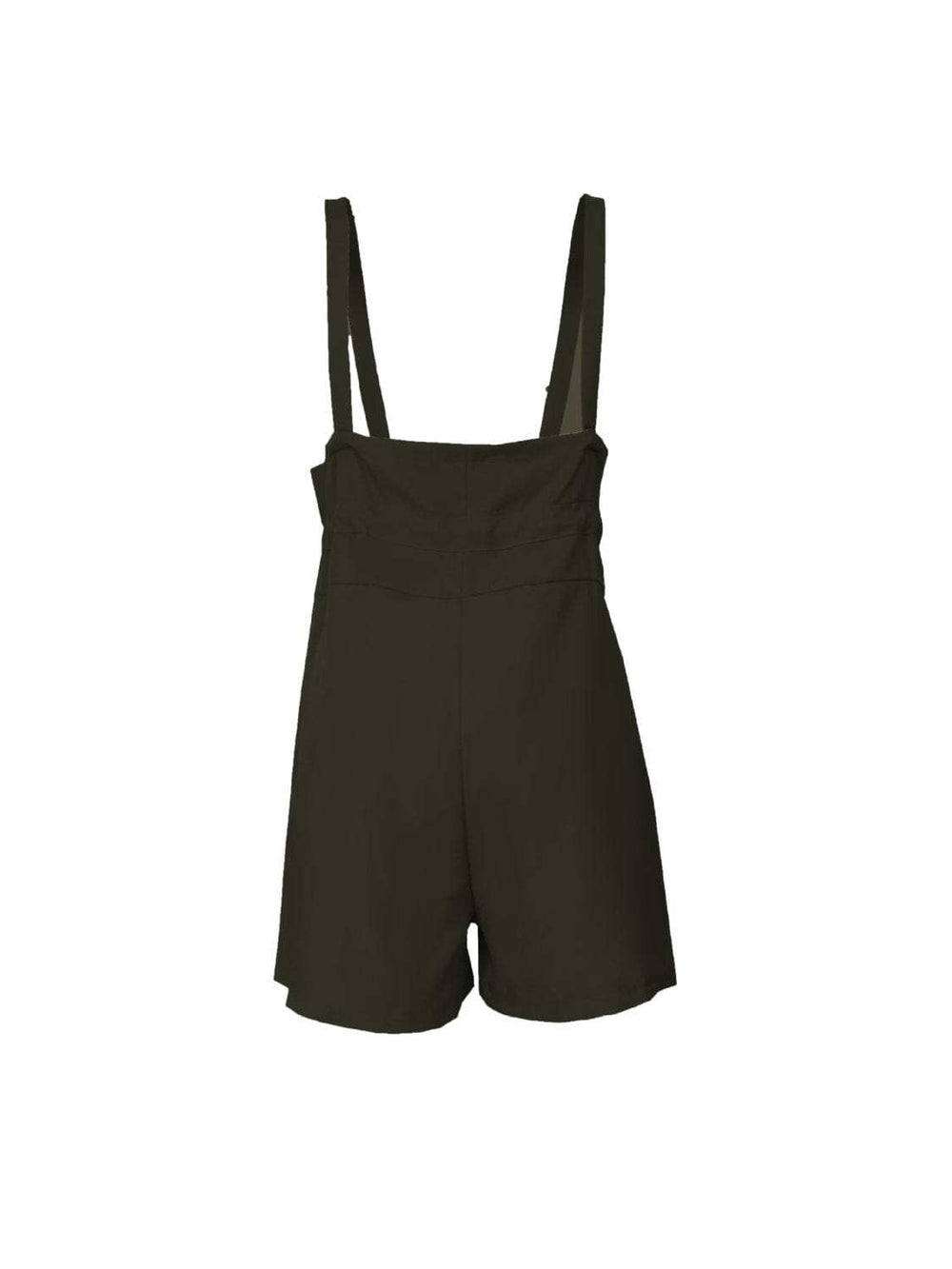 Drawstring Wide Strap Overalls with Pockets - Trendsi - Flyclothing LLC