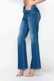 bytos Full Size High Rise Bootcut Jeans with Pockets - Trendsi - Flyclothing LLC