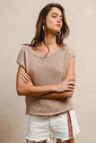 BiBi One Side Off Shoulder Knit Top - Trendsi - Flyclothing LLC