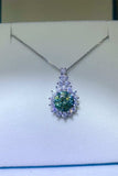 3 Carat Moissanite 925 Sterling Silver Pendant Necklace - Trendsi - Flyclothing LLC