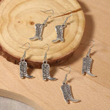 Western Cowboy Boot Dangle Earrings - Trendsi - Flyclothing LLC