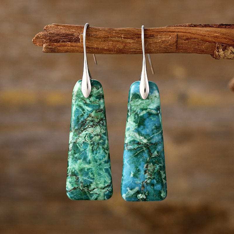 Copper Natural Stone Earrings - Trendsi - Flyclothing LLC