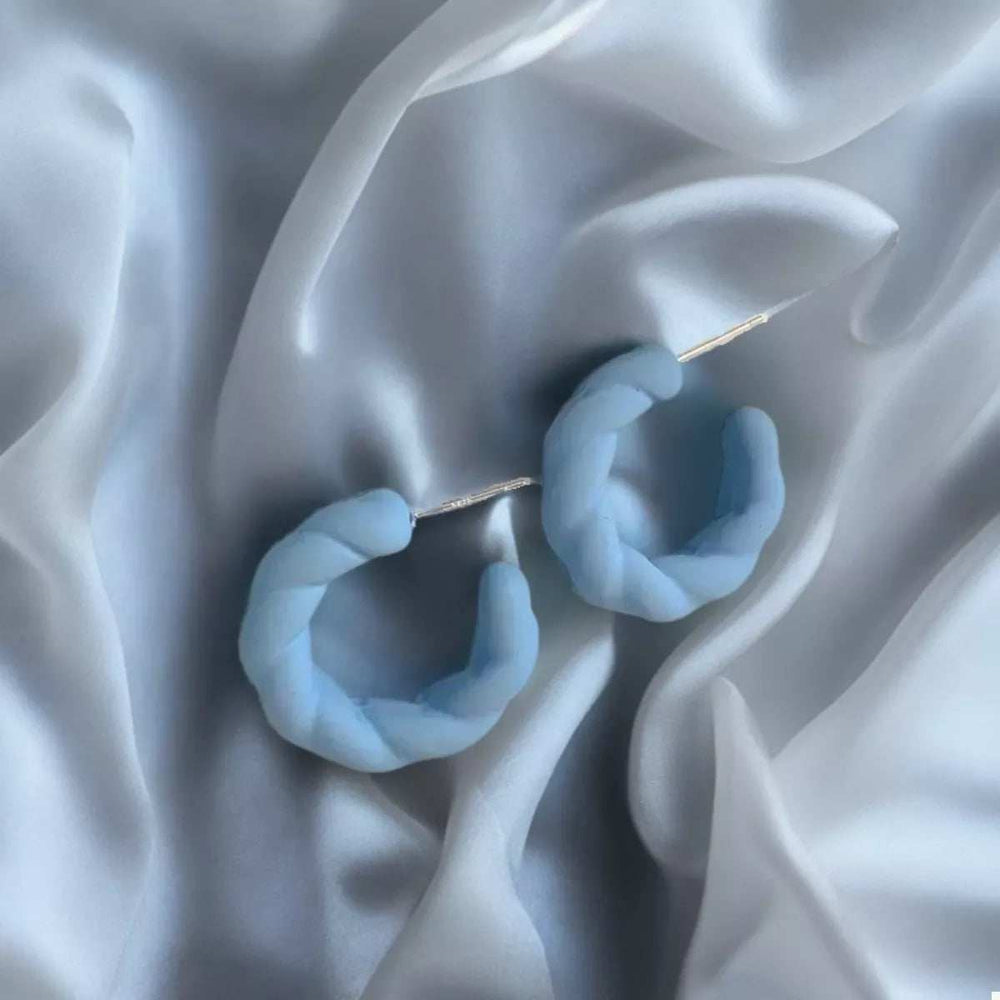 Acrylic C-Hoop Earrings - Trendsi - Flyclothing LLC