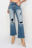 Risen Full Size High Rise Distressed Ankle Flare Jeans - Trendsi - Flyclothing LLC