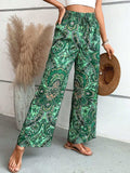 Printed Wide Leg Pants - Trendsi - Flyclothing LLC