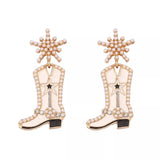 Cowgirl Boot Dangle Earrings - Trendsi - Flyclothing LLC