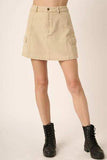 Mittoshop Cargo Mini Skirt with Side Pockets - Trendsi - Flyclothing LLC
