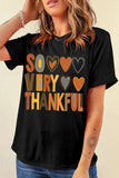Letter Graphic Round Neck Short Sleeve T-Shirt - Trendsi - Flyclothing LLC