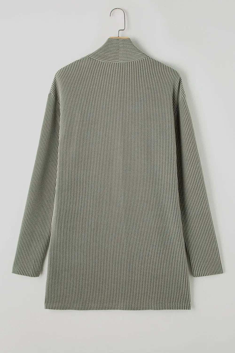 Textured Open Front Long Sleeve Cover Up - Trendsi - Flyclothing LLC