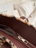 Leopard Fluff Tote Bag - Trendsi - Flyclothing LLC