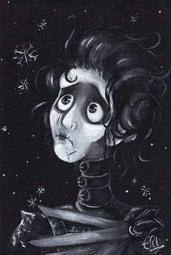 Black Market Art Company Edward Scissors Hands Print - Black Market Art Company - Flyclothing LLC