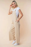 White Birch Sleeveless Wide Leg Jumpsuit - Trendsi - Flyclothing LLC