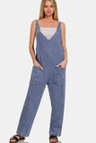 Zenana Pocketed Wide Strap Jumpsuit - Trendsi - Flyclothing LLC